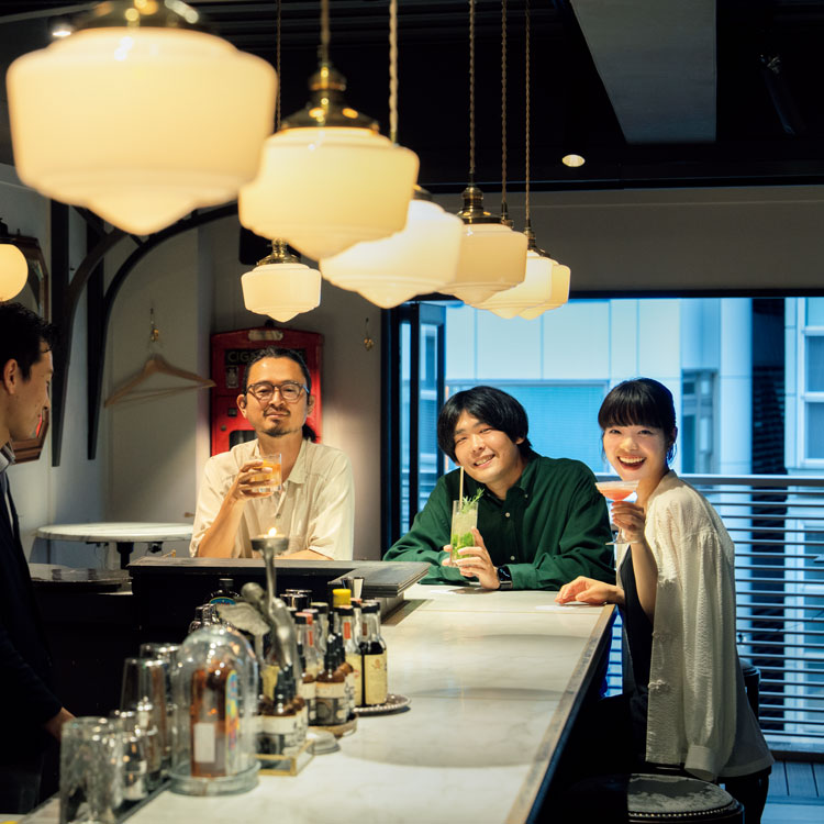 左から長岡亮介、STUTS、岸井ゆきの